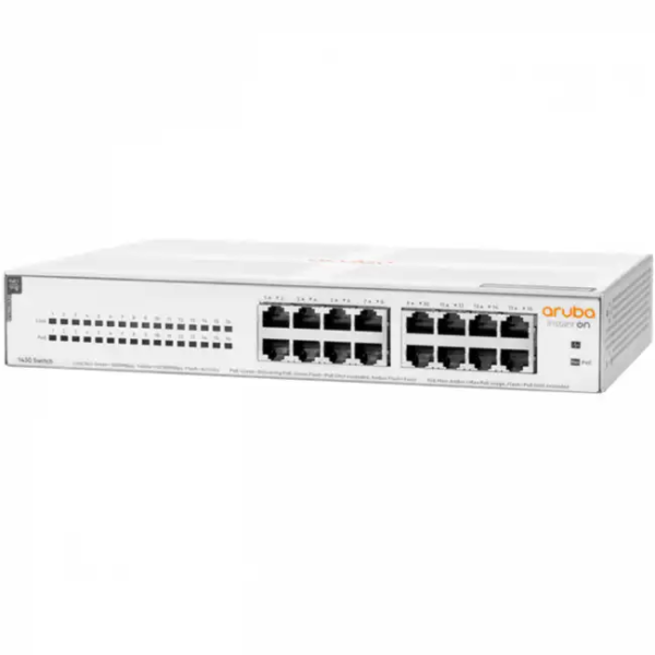 Коммутатор HPE Aruba Instant On 1430 16G Class4 PoE 124W Switch R8R48A (1000 Base-T (1000 мбит/с))