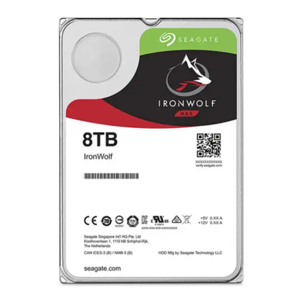 Внутренний жесткий диск Seagate IronWolf NAS ST8000VN004 (HDD (классические), 8 ТБ, 3.5 дюйма, SATA)