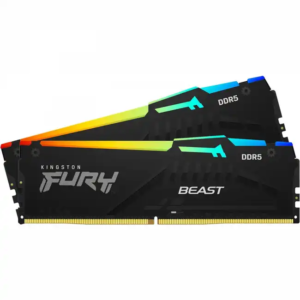 ОЗУ Kingston Fury Beast Black RGB KF556C36BBEAK2-32 (DIMM, DDR5, 32 Гб (2 х 16 Гб), 5600 МГц)