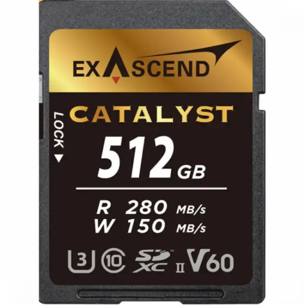 Флеш (Flash) карты Exascend Catalyst EX512GSDV60 (512 ГБ)