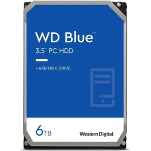 Внутренний жесткий диск Western Digital Blue WD60EZAX (SSD (твердотельные), 6 ТБ, 3.5 дюйма, SATA)