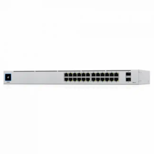 Коммутатор Ubiquiti USW-24-POE USW-24-POE-EU (1000 Base-TX (1000 мбит/с), 2 SFP порта)