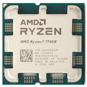 Процессор AMD Ryzen 7 7700X 100-000000591 (8, 4.5 ГГц, 32 МБ, OEM)