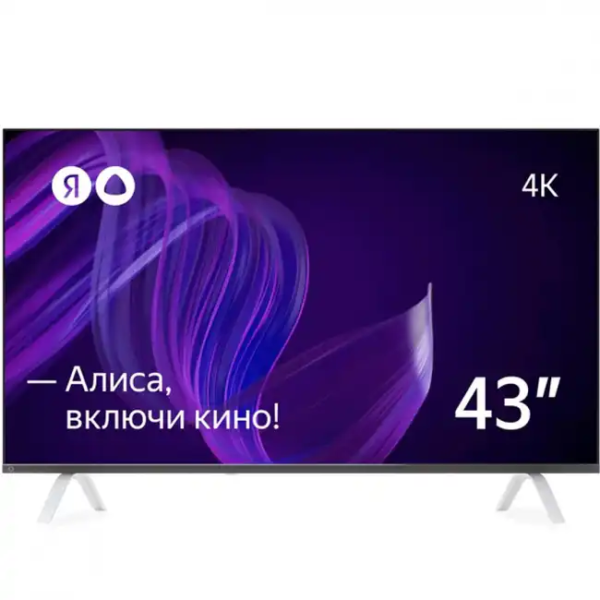 Телевизор Яндекс 43'' умный телевизор с Алисой YNDX-00071 (43 '', Smart TV, Черный)