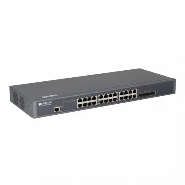 Коммутатор BDCOM S2900-24T4X (1000 Base-TX (1000 мбит/с), 4 SFP порта)