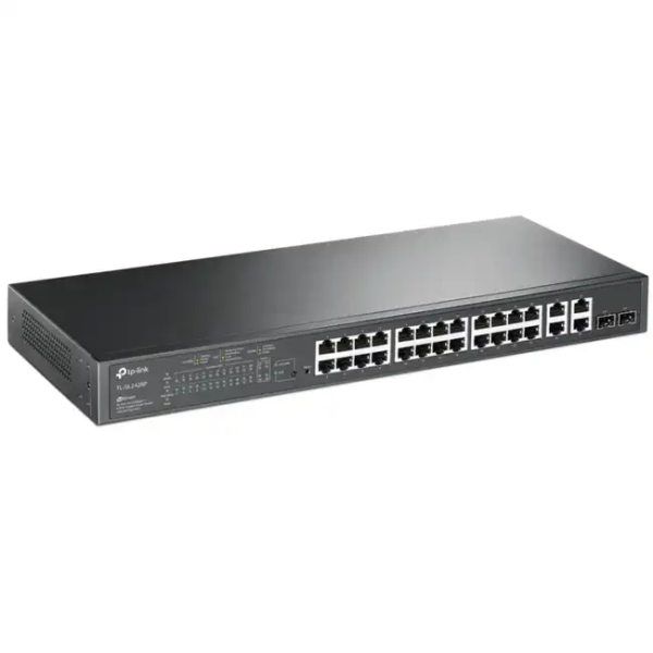 Коммутатор TP-Link SL2428P (100 Base-TX (100 мбит/с), 2 SFP порта)