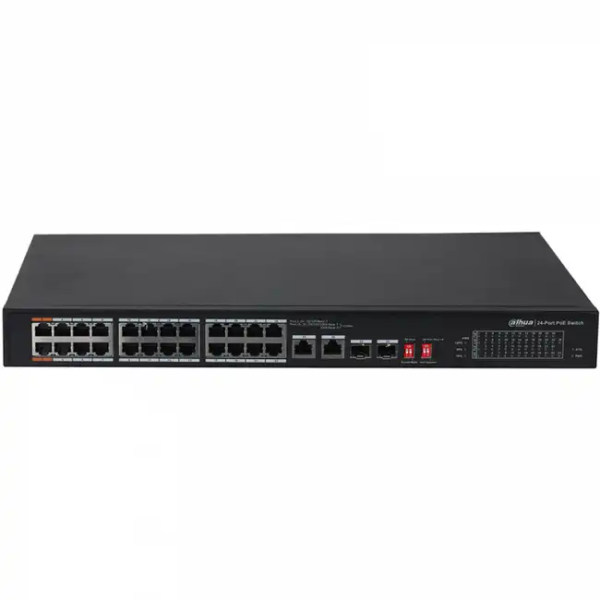 Коммутатор Dahua DH-PFS3226-24ET-240 (100 Base-TX (100 мбит/с), 2 SFP порта)