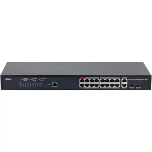 Коммутатор Dahua PFS4218-16GT-230 DH-PFS4218-16GT-230 (1000 Base-TX (1000 мбит/с), 2 SFP порта)