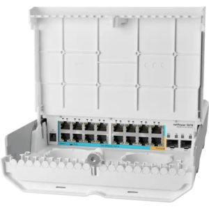 Коммутатор Mikrotik netPower 15FR CRS318-1Fi-15Fr-2S-OUT (100 Base-TX (100 мбит/с), 2 SFP порта)