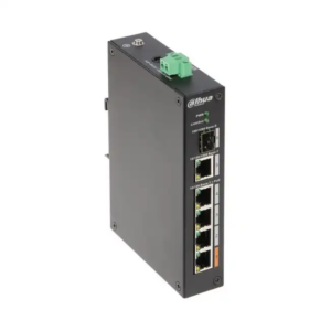 Коммутатор Dahua DH-PFS3106-4ET-60 (100 Base-TX (100 мбит/с), 1 SFP порт)