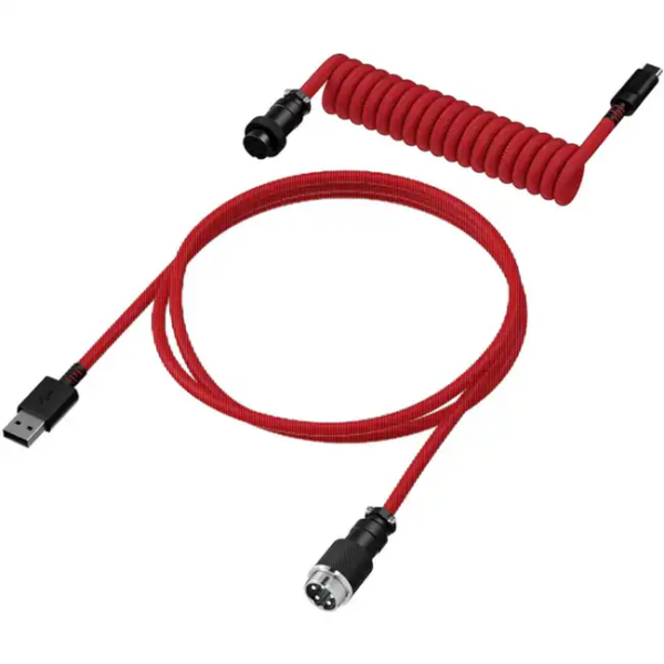 Аксессуар для ПК и Ноутбука HyperX Провод для механической клавиатуры USB-C Coiled Cable 6J677AA (Провод для клавиатуры)