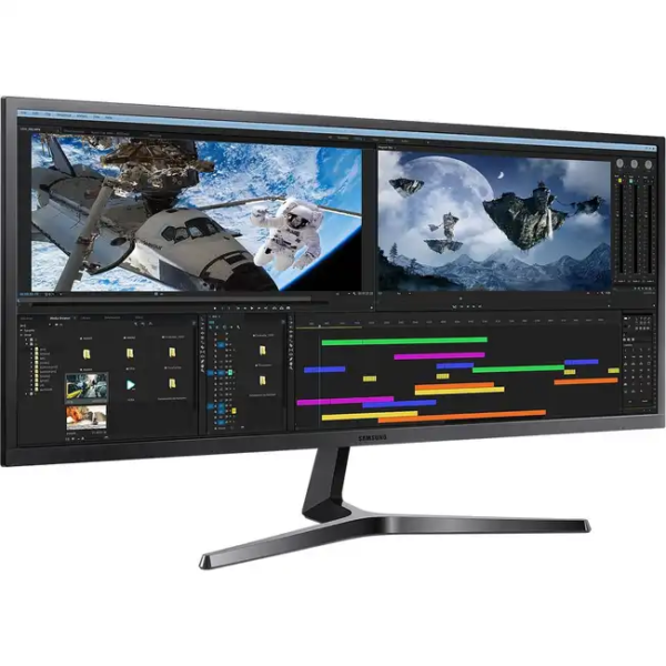 Монитор Samsung UltraWide LS34J550WQIXCI (34 ", VA, WQHD 3440x1440 (21:9), 75 Гц)