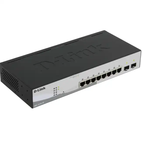 Коммутатор D-link DGS-1210-10 F1A DGS-1210-10/F1A (1000 Base-TX (1000 мбит/с), 2 SFP порта)