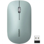 Мышь UGREEN MU001 Wireless Mouse Green 90374 (Бюджетная, Беспроводная)