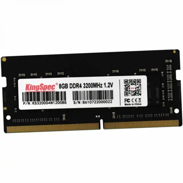 ОЗУ KingSpec 8 ГБ KS3200D4N12008G (SO-DIMM, DDR4, 8 Гб, 3200 МГц)