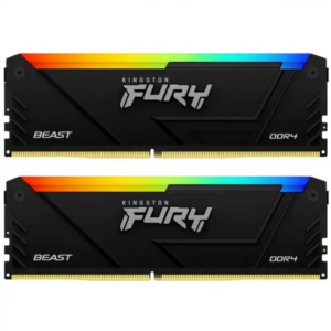 ОЗУ Kingston Fury Beast RGB KF436C18BB2AK2/32 (DIMM, DDR4, 32 Гб (2 х 16 Гб), 3600 МГц)