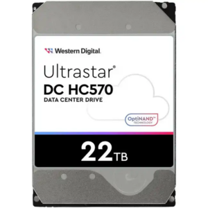 Внутренний жесткий диск Western Digital Ultrastar DC HC570 WUH722222ALE6L4 (HDD (классические), 22 ТБ, 3.5 дюйма, SATA)