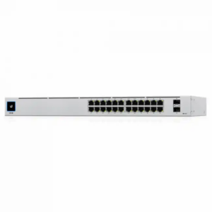 Коммутатор Ubiquiti USW-24-POE USW-24-POE-EU (1000 Base-TX (1000 мбит/с), 2 SFP порта)