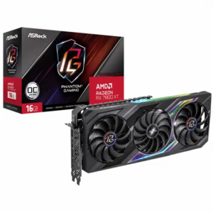 Видеокарта ASRock Radeon RX7800XT Phantom Gaming OC RX7800XT PG 16GO (16 ГБ)