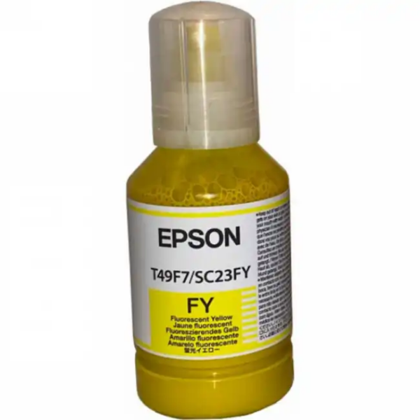 Струйный картридж Epson T49F7 емкость с флуоресцентными желтыми чернилами C13T49F700