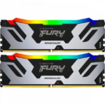 ОЗУ Kingston Fury Renegade Silver RGB KF564C32RSAK2-48 (DIMM, DDR5, 48 Гб (2 x 24 Гб), 6400 МГц)