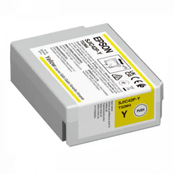 Струйный картридж Epson SJIC42P-Y Ink cartridge for ColorWorks C4000e C13T52M440
