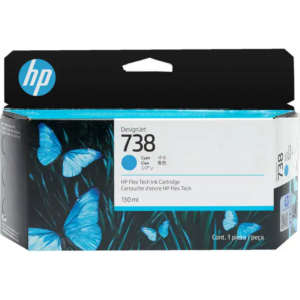 Струйный картридж HP 738 130-ml синий 498N5A