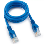 Патч-корд Cablexpert UTP cat5E 1м синий RJ-45 (m)-RJ-45 (m) PP12-1M/B