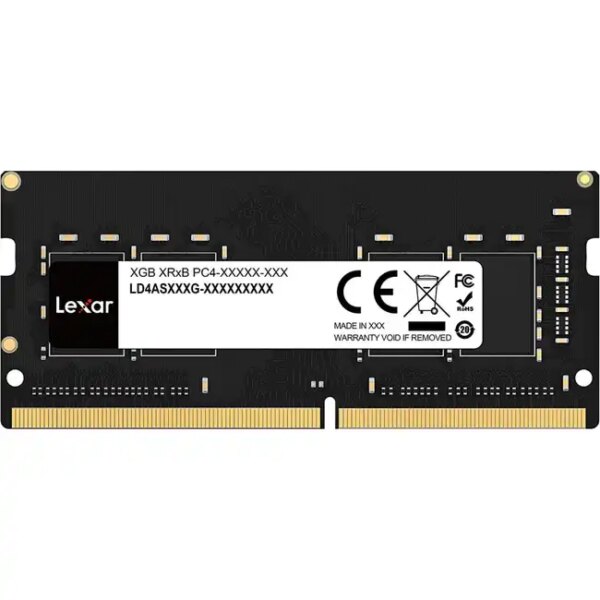 ОЗУ Lexar 8 ГБ LD4AS008G-B3200GSST (SO-DIMM, DDR4, 8 Гб, 3200 МГц)