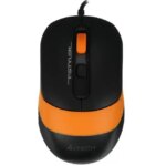 Мышь A4Tech FM10 ORANGE (Бюджетная, Проводная)