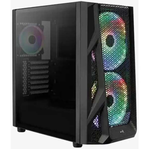 Корпус Aerocool AirHawk Duo Black Duo-G-BK-v1 (Игровые, Midi-Tower)