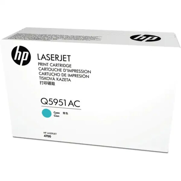 Тонер HP 643A лазерный голубой Q5951AC