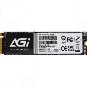 Внутренний жесткий диск AGI AGI512GIMAI298-CB (SSD (твердотельные), 512 ГБ, M.2, PCIe)